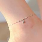 925 Sterling Silver Bead Anklet 1 Pc - Bead Anklet - One Size