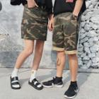 Couple Matching Camouflage Shorts / Skirt