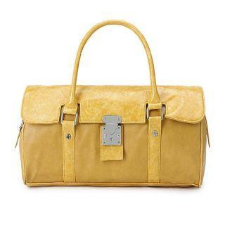 Two-tone Boston Bag Yellow - One Size