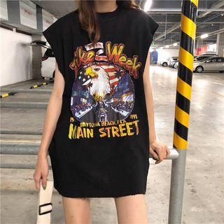 Eagle Printed Tank Top