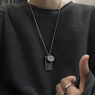 Lettering Pendant Necklace As Shown In Figure - One Size
