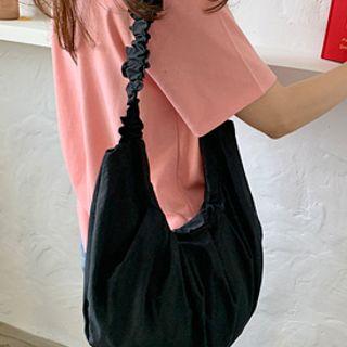 Shirred Strap Hobo Bag