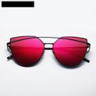 Double Bridge Metallic Sunglasses