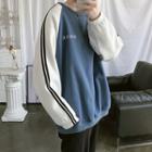 Color-block Oversize Pullover
