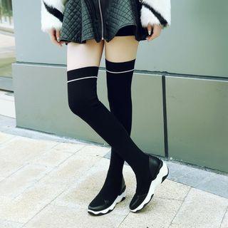 Knitted Over-the-knee Boots