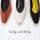 Pointy Pleather Flats