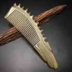 Horn Hair Comb Olive Brown - One Size