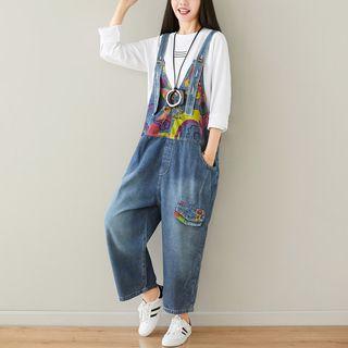 Printed Jumper Jeans Blue - One Size