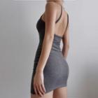 Sleeveless Ribbed Slim-fit Dress