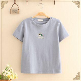 Hill Embroidered Short-sleeve T-shirt