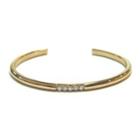 Ip Rose Gold Bangle With Crystals