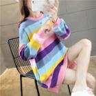 Mini Striped Pullover Dress