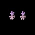 Flower Drop Earring 1 Pair - S925 Silver Needle Earrings - One Size