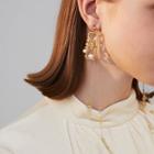Faux Pearl Alloy Fringed Earring 1 Pair - As Shown In Figure - One Size