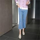 Band-waist Boot-cut Jeans