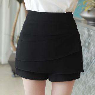 Zip-side Tiered Skort