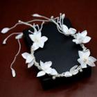 Flower Wedding Headband White - One Size