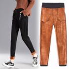Fleece Lined Lettering Sweatpants