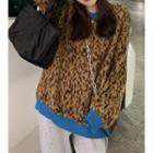 Leopard Sweater Leopard - Khaki - One Size