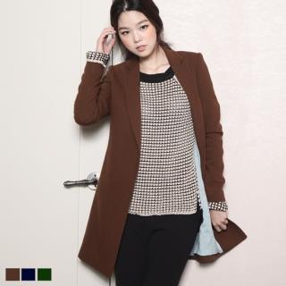 Wool Peaked-lapel Coat