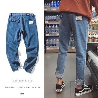 Slim Fit Denim Sweatpants