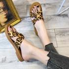 Leopard Twist Sandals
