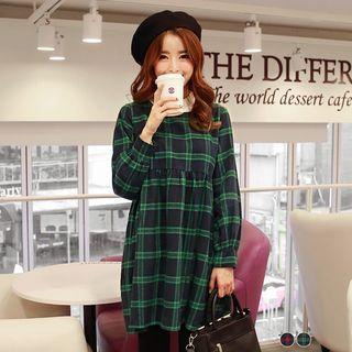 Britished Check High-waist Dress