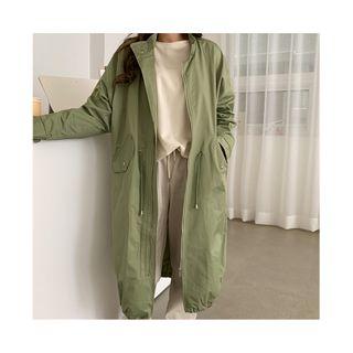Stand-collar Long Cotton Parka