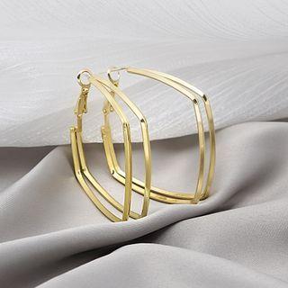 Square Layered Alloy Earring