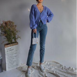 Stretched Ultra High-waist Slim-fit Jeans