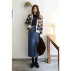 Denim H-line Long Skirt