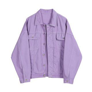 Denim Jacket Purple - One Size