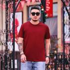 Short-sleeve Plain Loose T-shirt