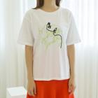 Illustration-embroidered Cotton T-shirt