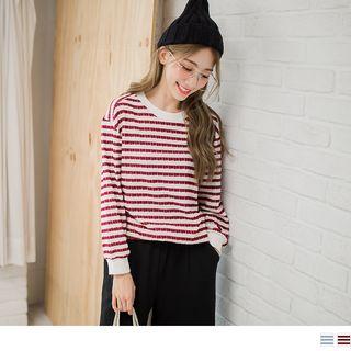 Round Neck Striped Top