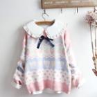 Print Sweater / Blouse / Set