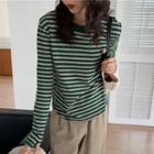 Pinstriped T-shirt Stripe - One Size