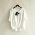 Short-sleeve Tie Waist T-shirt