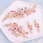 Wedding Faux Crystal Branches Hair Comb / Dangle Earring