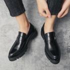 Bee Buckled Faux-leather Loafers
