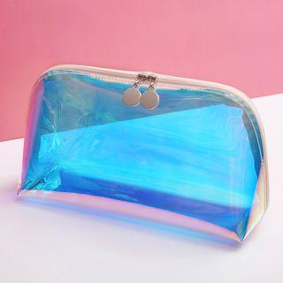 Iridescent Transparent Pouch As Shown In Figure - One Size