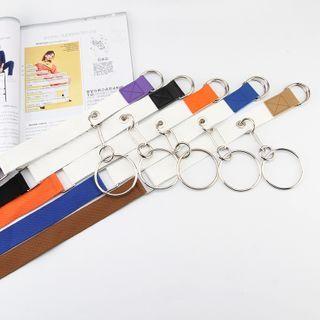 Hoop Detail Canvas Belt