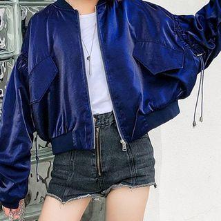 Letter Zipped Jacket