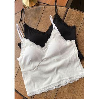 Lace-trim Bralette Top