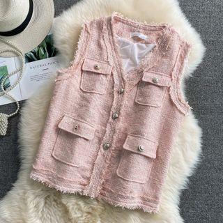 V Neck Tassel Vest