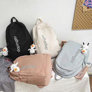 Lettering Nylon Backpack / Bag Charm (various Designs)