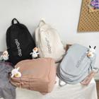 Lettering Nylon Backpack / Bag Charm (various Designs)