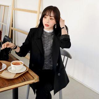 Peaked-lapel Double-breasted Blazer (2 Designs)