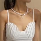 Faux Pearl Necklace 1859 - Gold - One Size