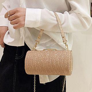 Glitter Barrel Crossbody Bag